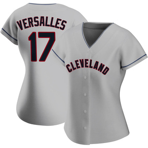 Women's Zoilo Versalles Cleveland Guardians Replica Gray Road Jersey
