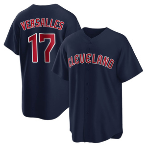 Youth Zoilo Versalles Cleveland Guardians Replica Navy Alternate Jersey