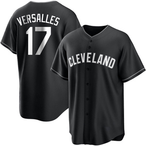 Youth Zoilo Versalles Cleveland Guardians Replica White Black/ Jersey
